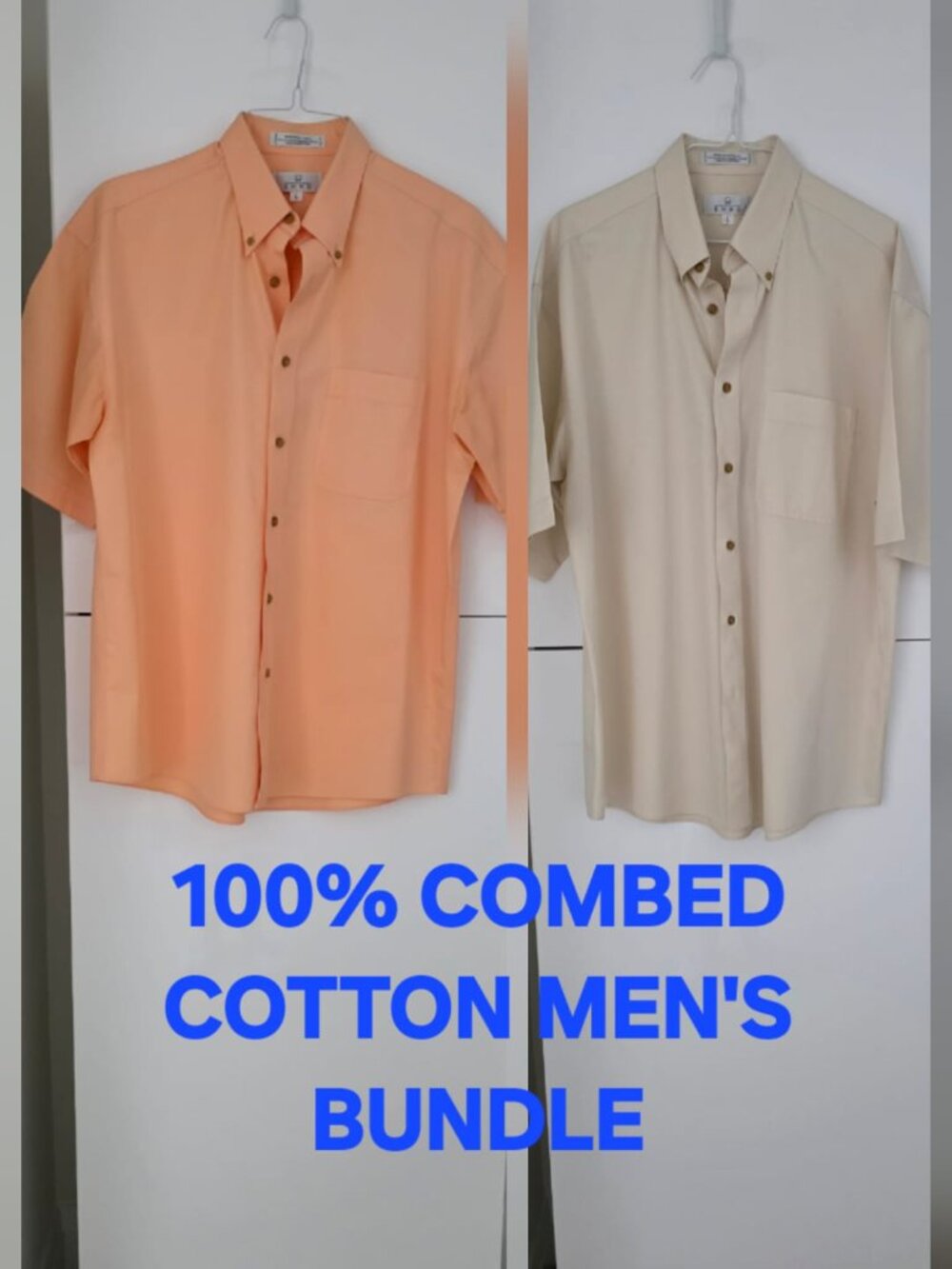 MEN'S SHORT SLEEVE SHIRTS!  BUNDLE OF 2